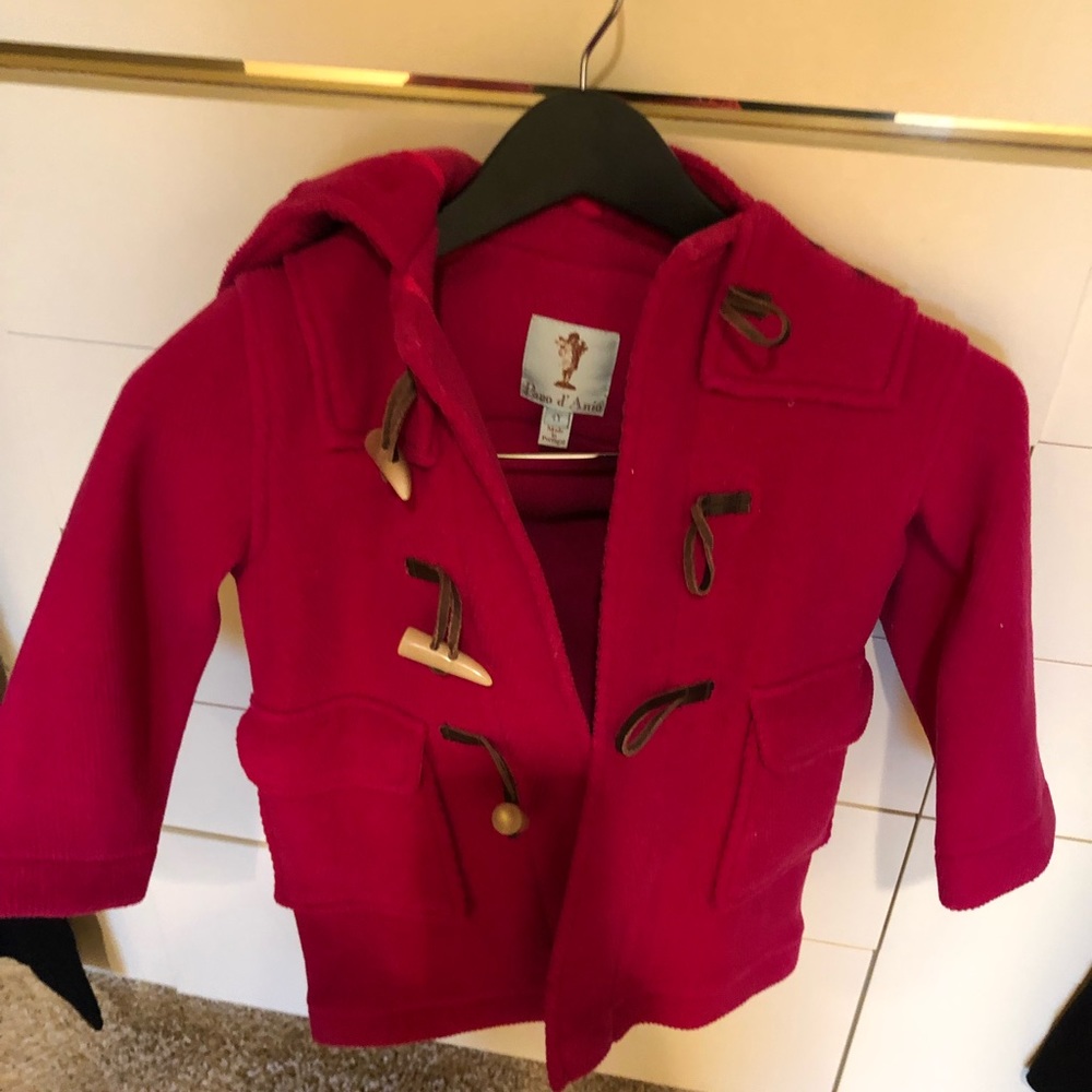 Designer French label toggle coat- NEW